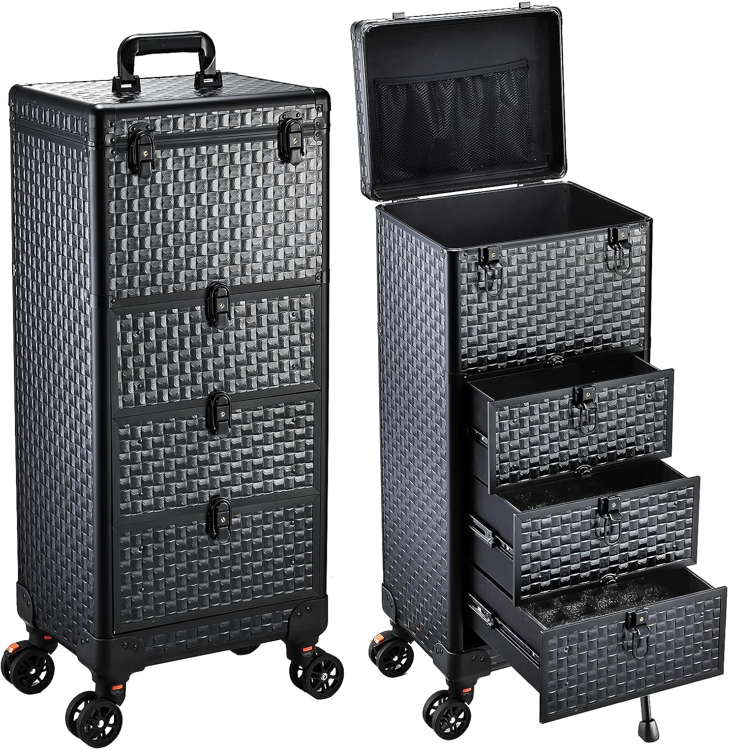 Rolling Salon Cart with 3 Draw - огляд і ціна Makeup