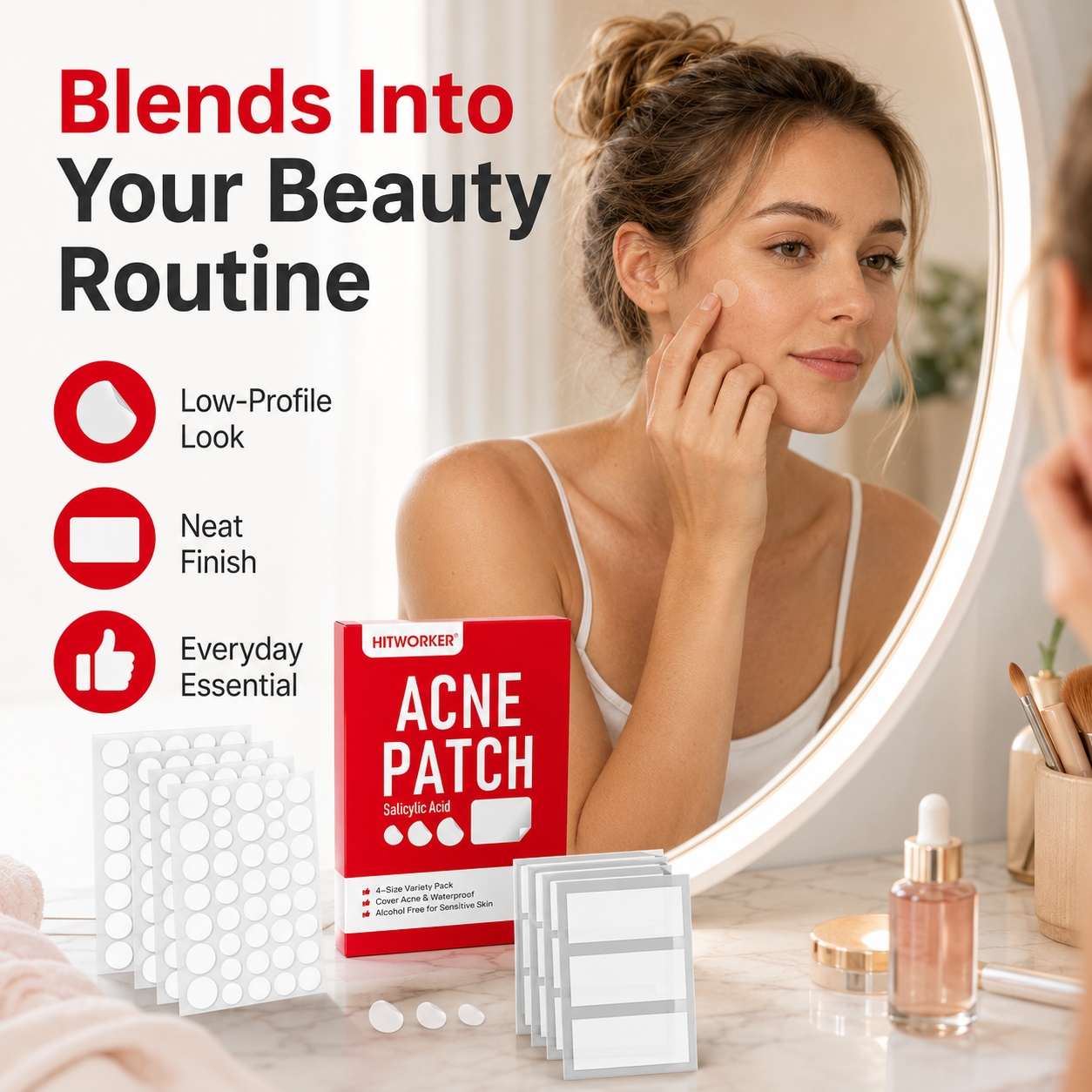 Hydrocolloid Acne Patches, 510 - огляд і ціна Hydrocolloid Pimple Patch