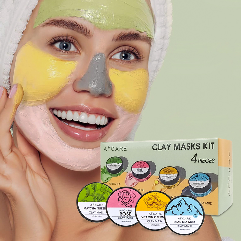 4 Pcs Clay Face Mask Set - Tur - огляд і ціна Green Tea Cleansing Clay Mask