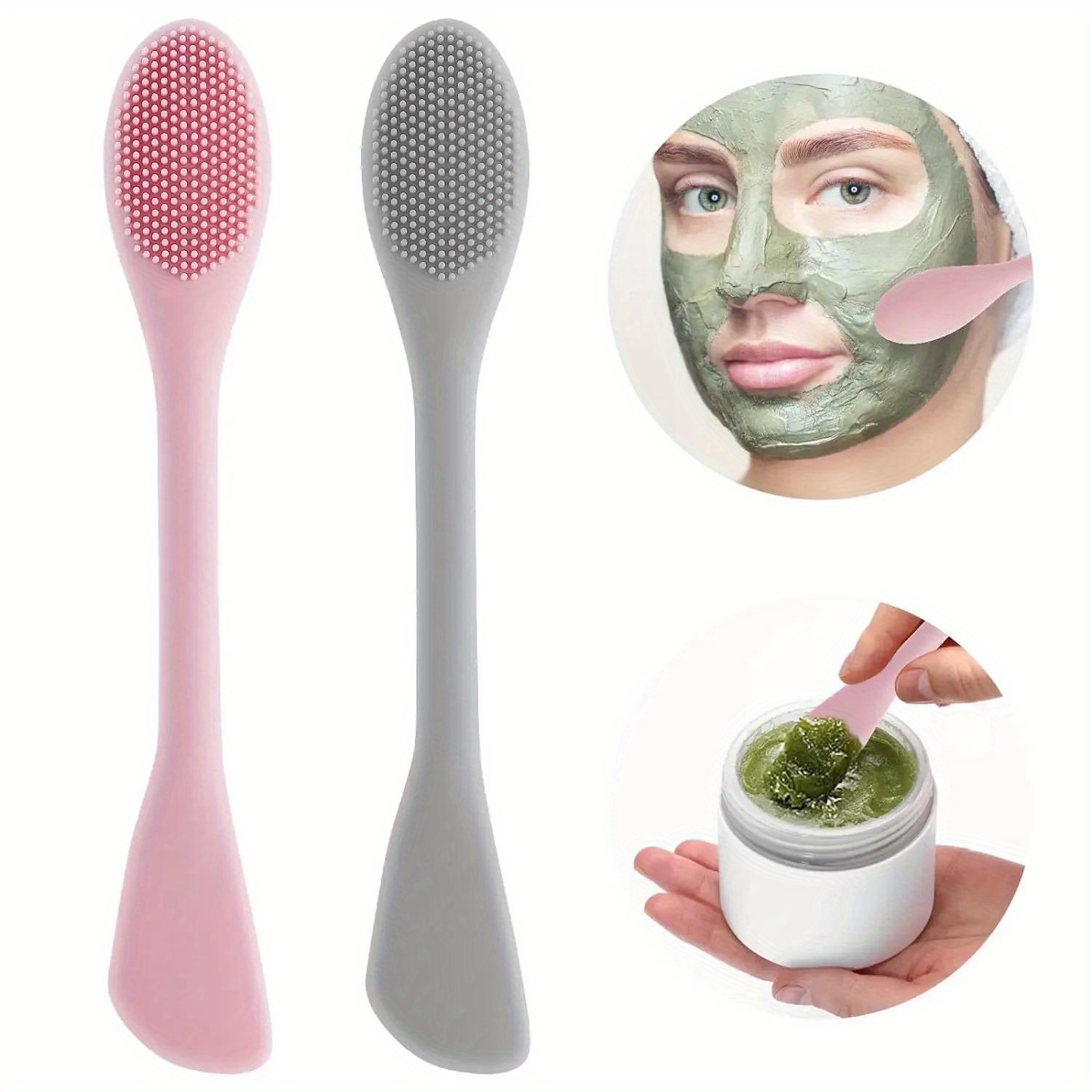 Double Head Facial Mask Brush  - огляд і ціна Silicone Face Scrubber Electric