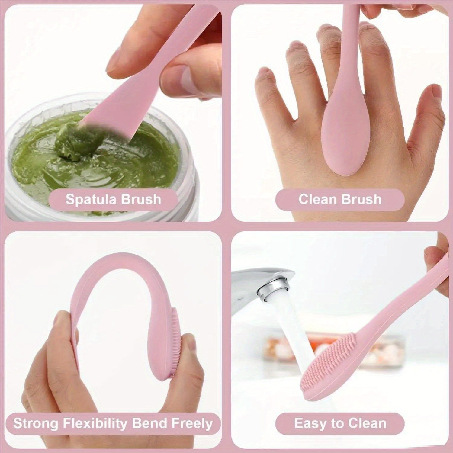 Double Head Facial Mask Brush  - огляд і ціна Silicone Face Scrubber Electric