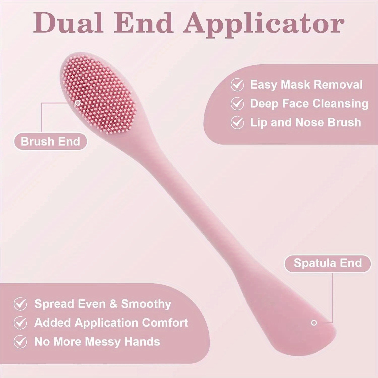 Double Head Facial Mask Brush  - огляд і ціна Silicone Face Scrubber Electric