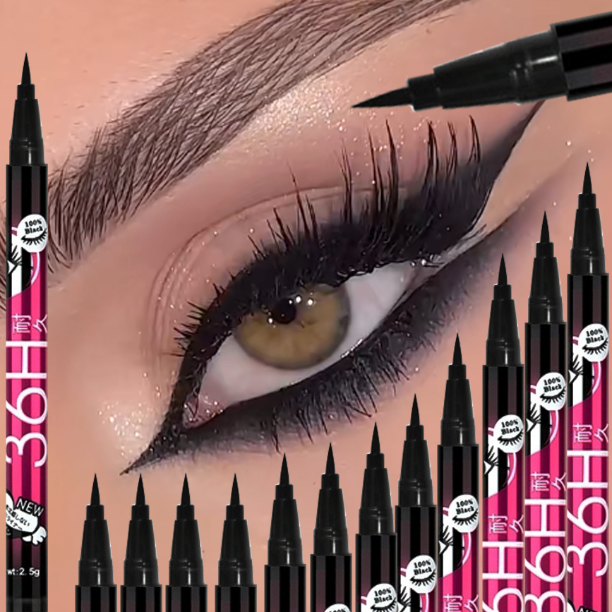 1/5/12PCS Black Liquid Eyeline - огляд і ціна Waterproof Liquid Eyeliner Pen