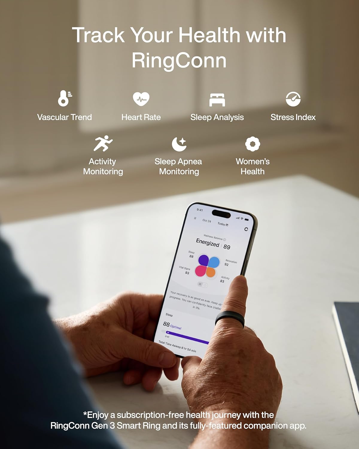RingConn Gen 3 Smart Ring Vasc - огляд і ціна Health Monitors