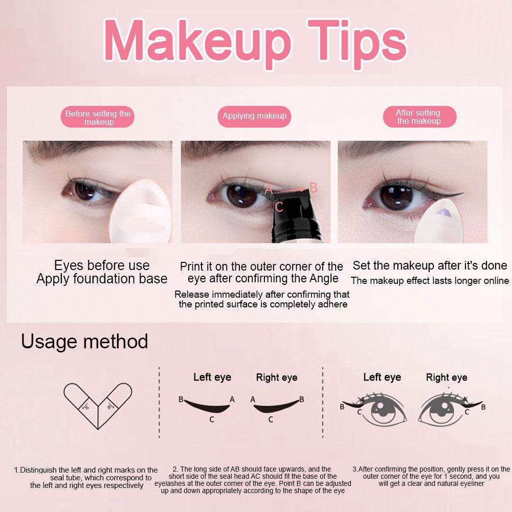 DIY Rotate Eyeliner Stamp Inte - огляд і ціна Waterproof Liquid Eyeliner Pen