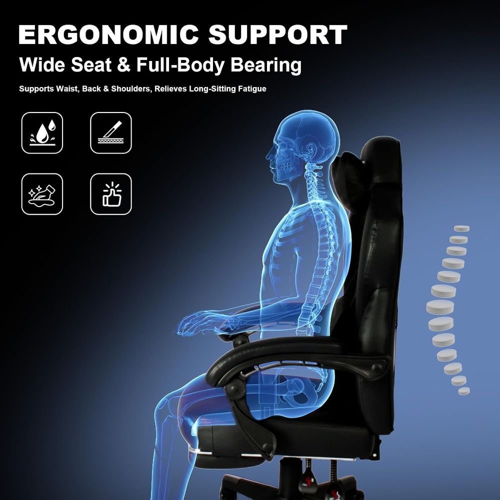 Gaming Chair PRO, Ergonomic Ga - огляд і ціна Massage