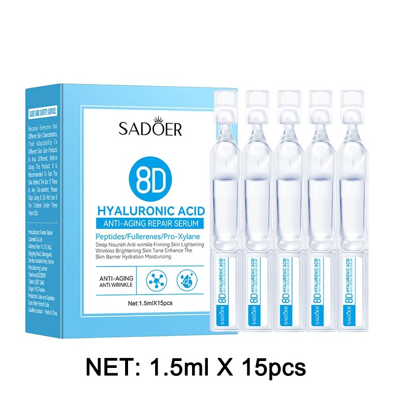 1 Box 15Pcs Hyaluronic Acid Fa - огляд і ціна Hyaluronic Acid Facial Serum