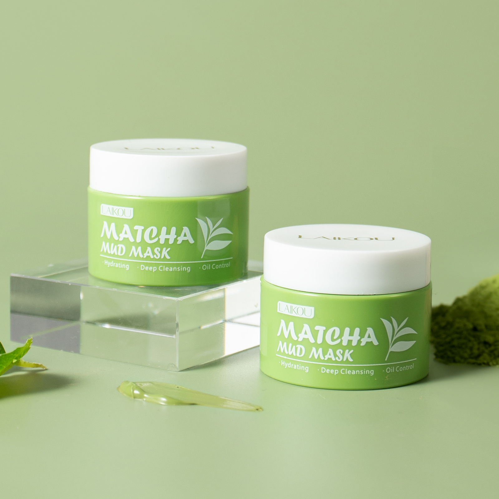 LAIKOU Matcha Green Tea Clay M - огляд і ціна Green Tea Cleansing Clay Mask