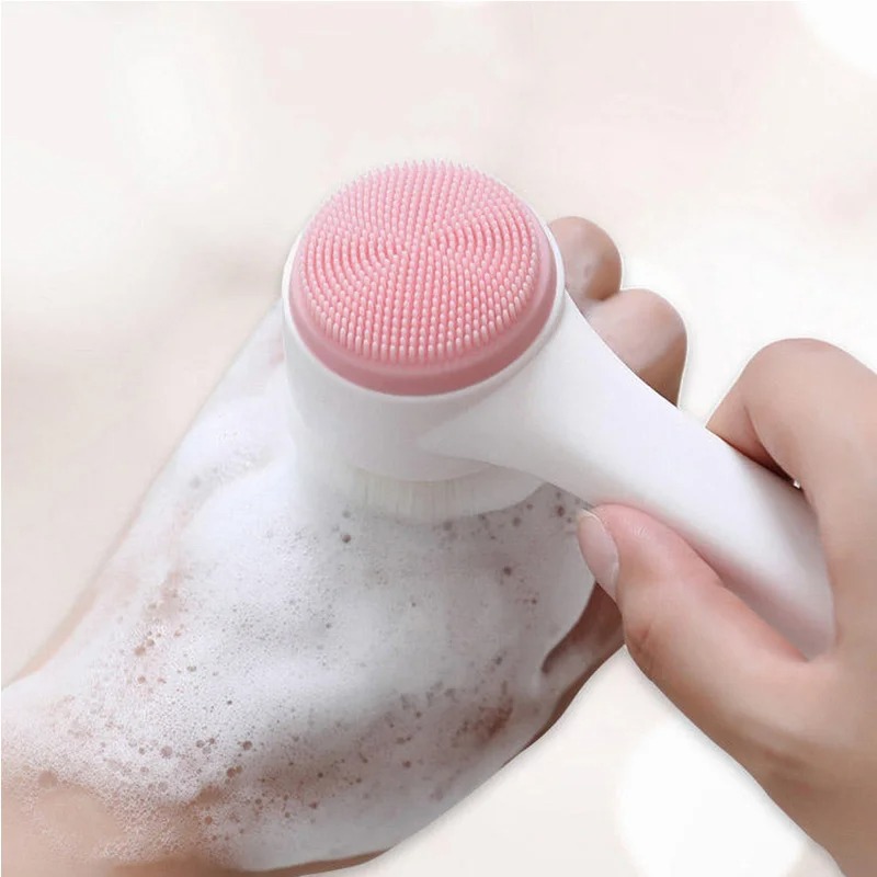 3D Double-sided Manual Facial  - огляд і ціна Silicone Face Scrubber Electric
