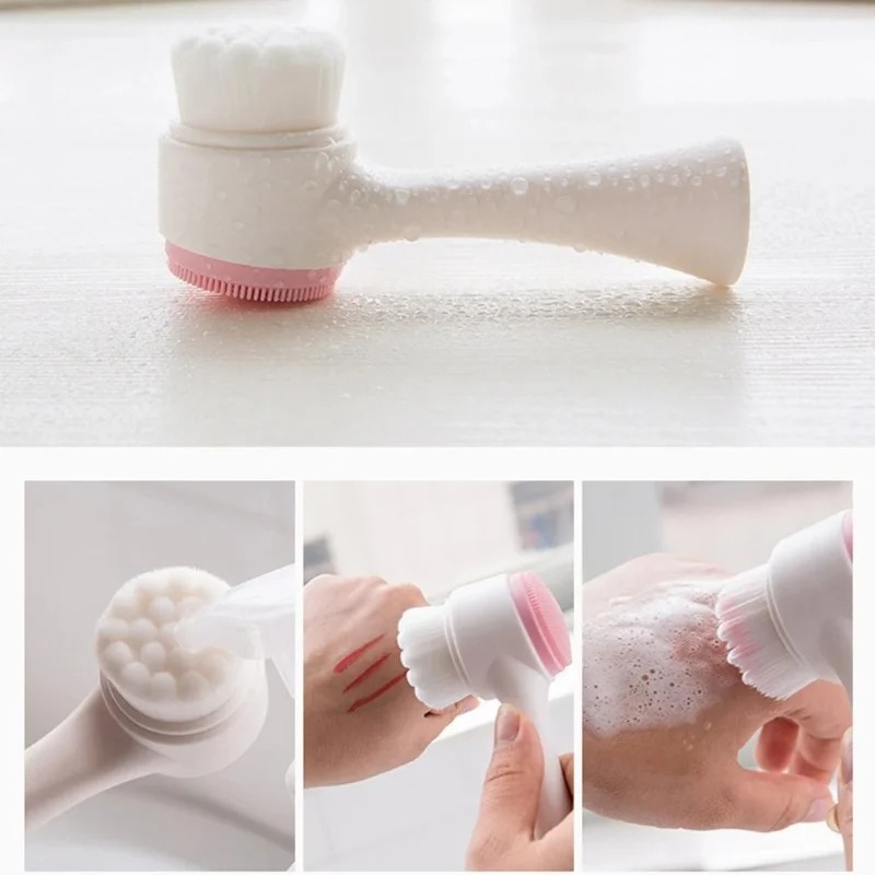3D Double-sided Manual Facial  - огляд і ціна Silicone Face Scrubber Electric