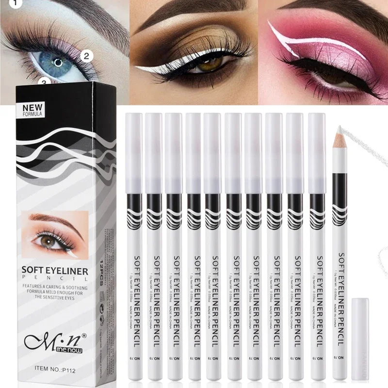 12pcs White Eyeliner Makeup Sm - огляд і ціна Waterproof Liquid Eyeliner Pen