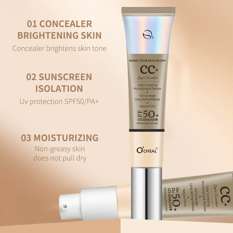 Ocheal 30g CC Cream Foundation - огляд і ціна Spf 50 Waterproof Sunscreen