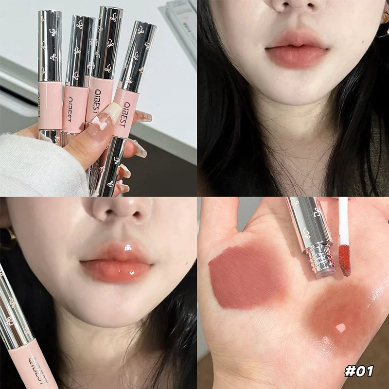 QIBEST Double Head Matte Velve - огляд і ціна Matte Velvet Lip Tint Long Lasting