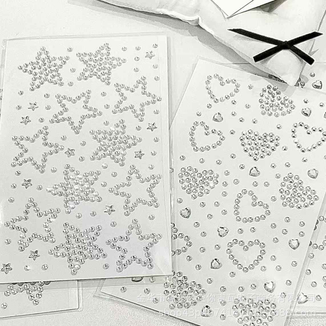 Silver Star Heart Rhinestone S - огляд і ціна Nail Art