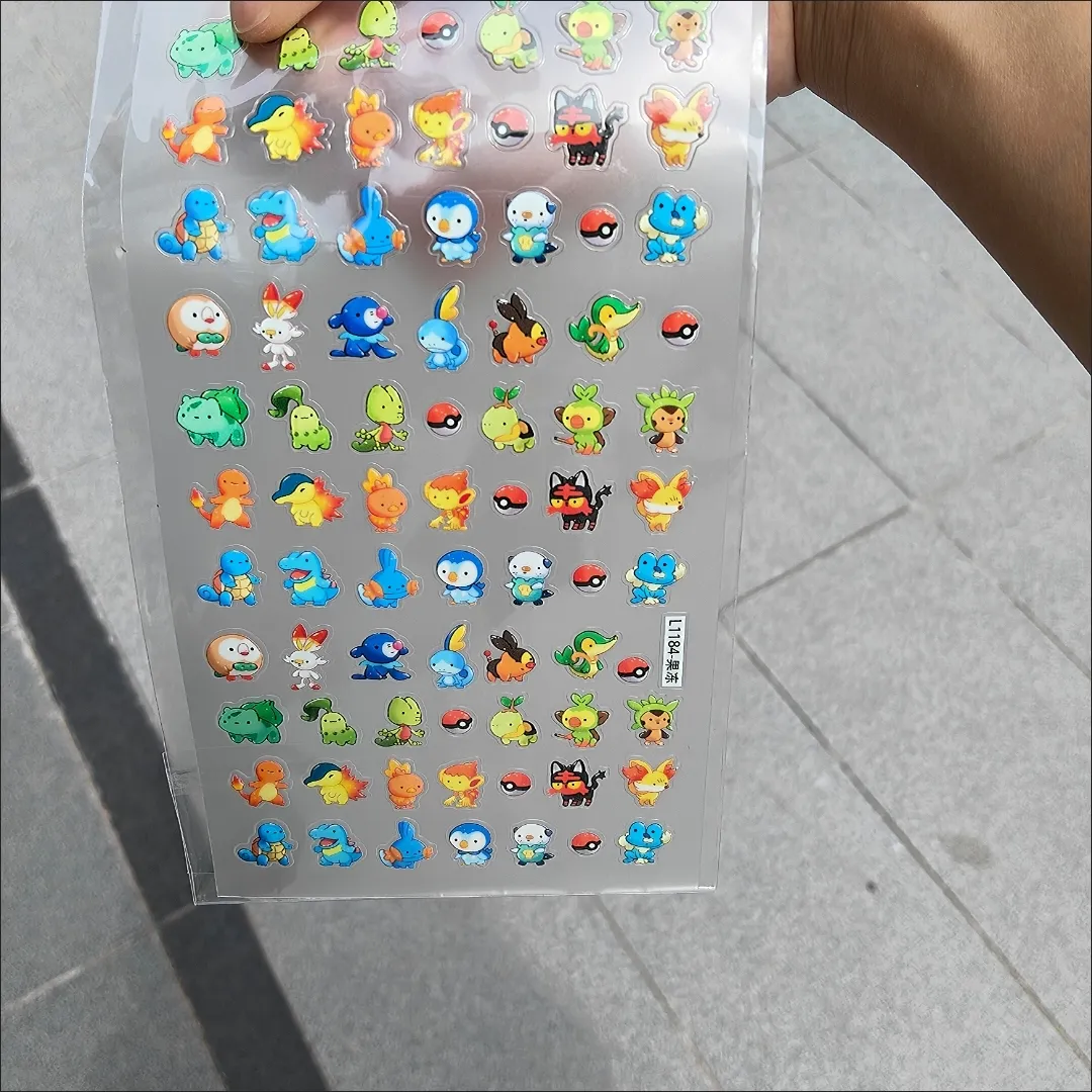 Pokémon Nail Stickers Charmand - огляд і ціна Nail Art