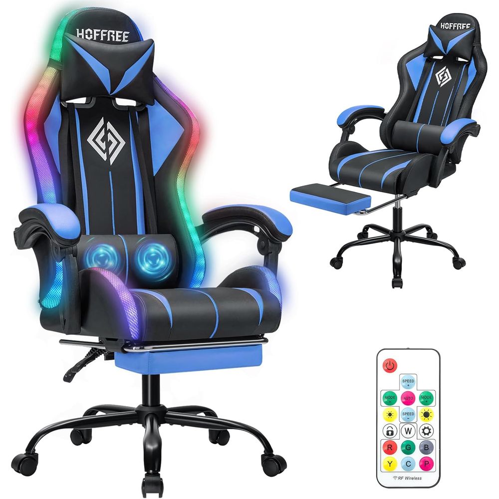 LED Gaming Chair with Massage  - огляд і ціна Massage