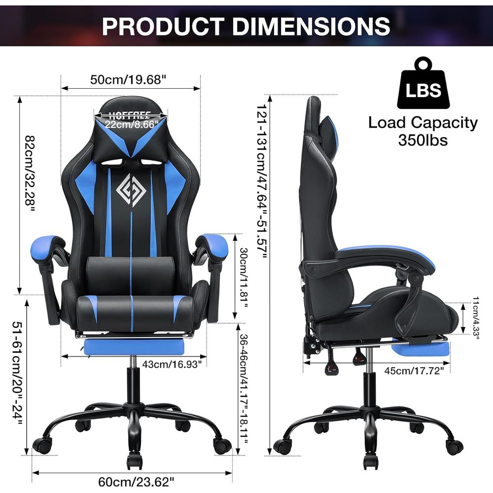 LED Gaming Chair with Massage  - огляд і ціна Massage