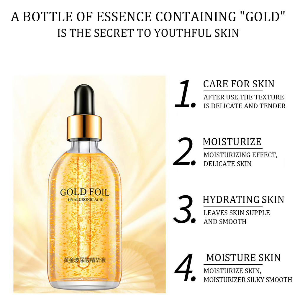 100ml 24k Gold Hyaluronic Acid - огляд і ціна Hyaluronic Acid Facial Serum