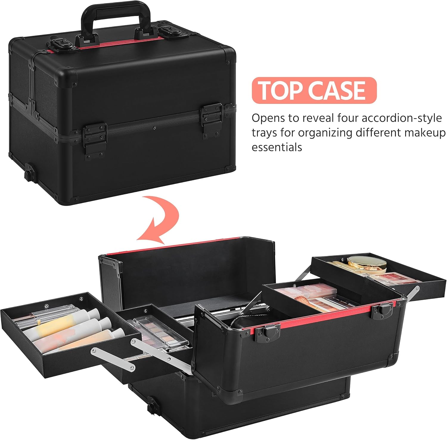 Rolling Makeup Train Case, Cos - огляд і ціна Makeup
