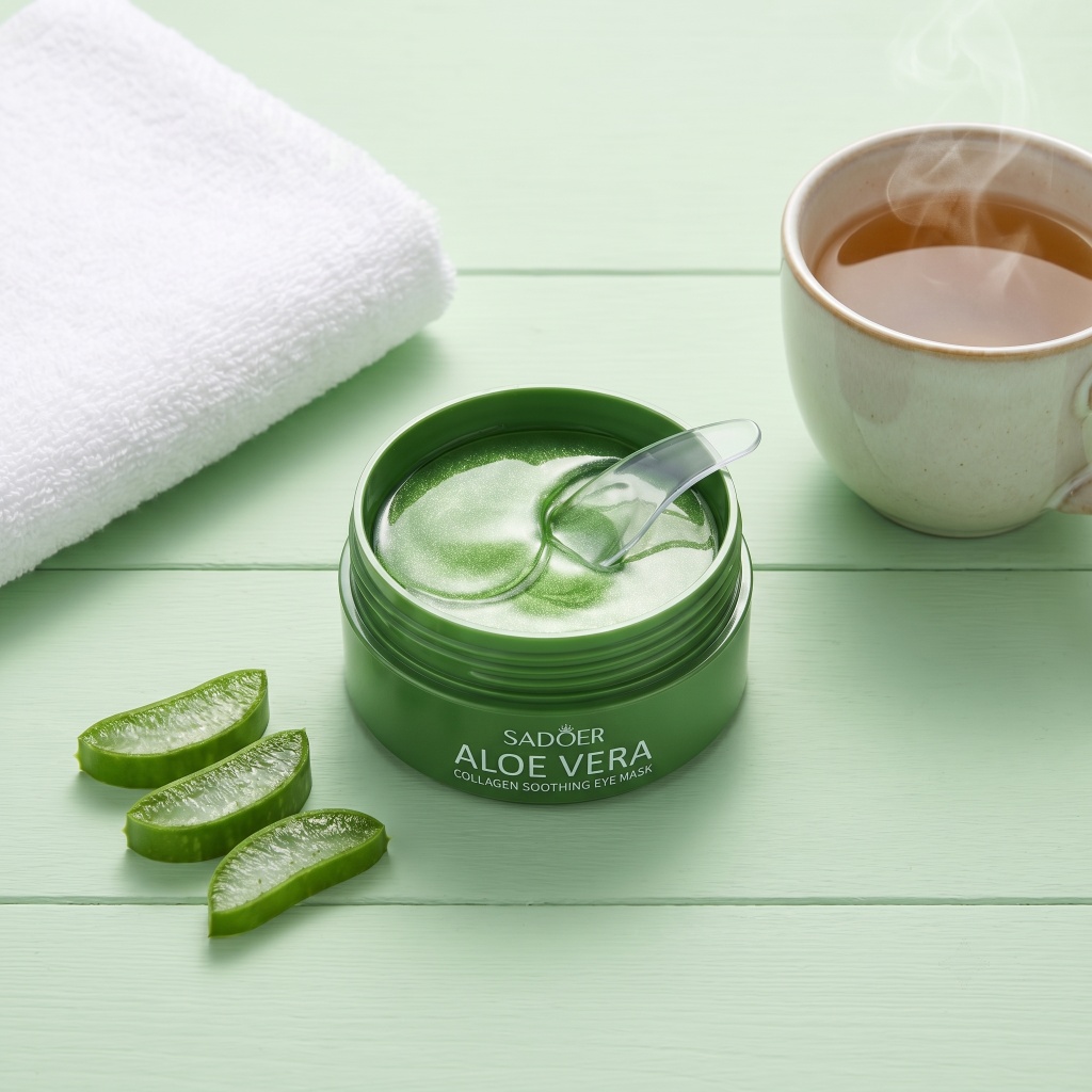 60pcs Aloe Vera Collagen Eye M - огляд і ціна Collagen Under Eye Patches
