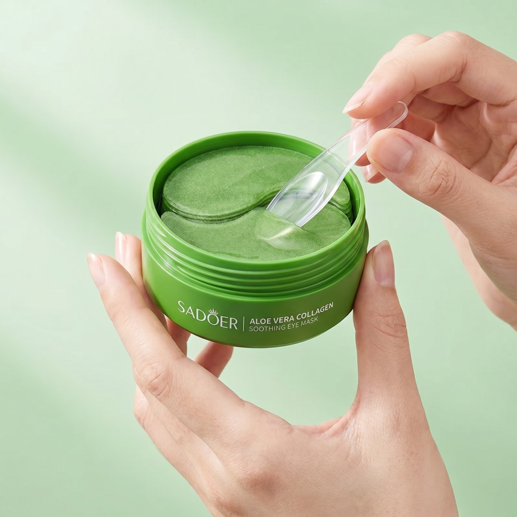 60pcs Aloe Vera Collagen Eye M - огляд і ціна Collagen Under Eye Patches