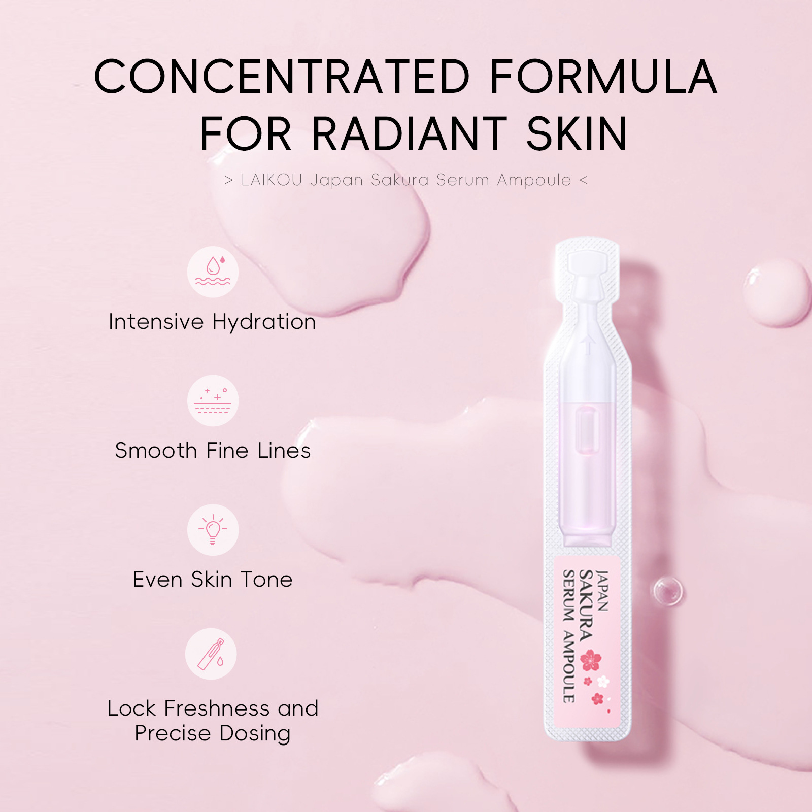 10pcs Sakura Moisturizing Face - огляд і ціна Niacinamide Pore Shrinking Essence