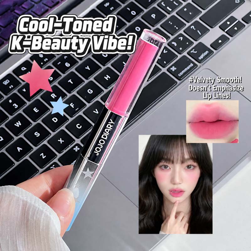 JOJO DIARY Dual Effect Lip Gla - огляд і ціна Matte Velvet Lip Tint Long Lasting